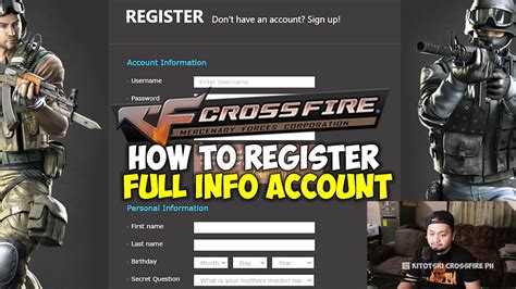 free account in crossfire 2024|Kitotski CFPH Tutorials: HOW TO REGISTER FULL INFO .